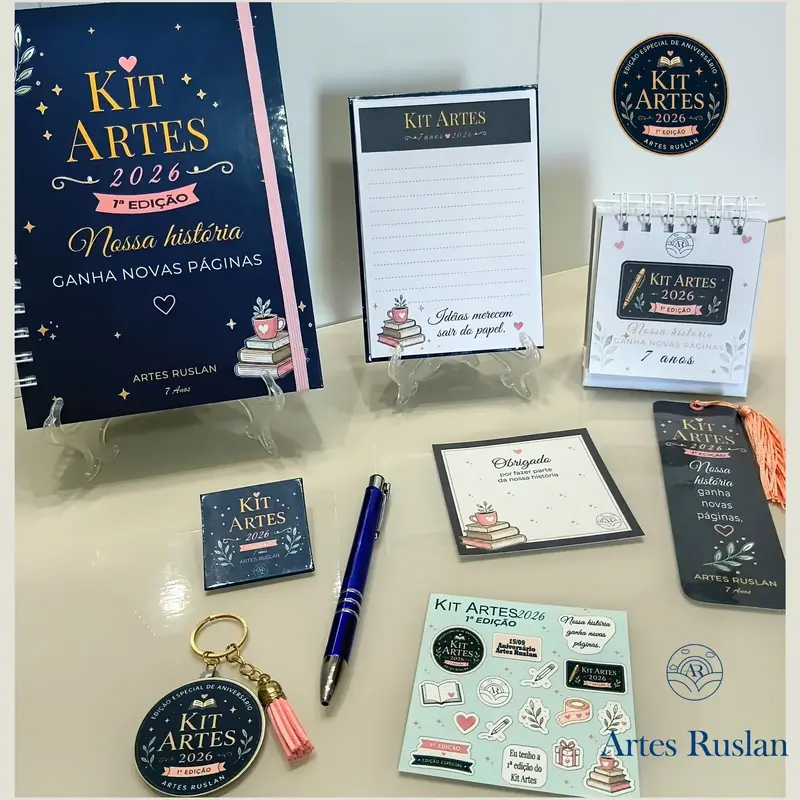 ✨Kit Artes 2026 - Nossa história ganha novas páginas!✨(1ª Edição)